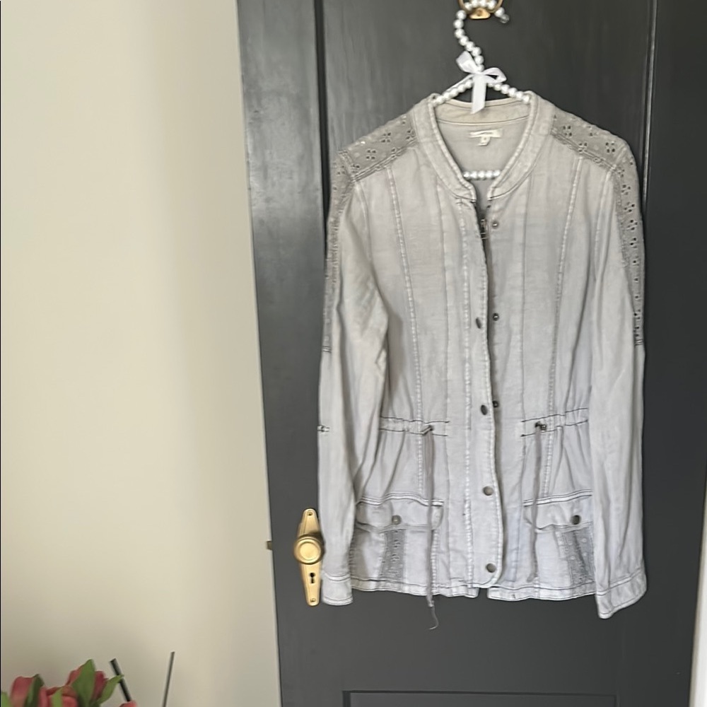 Maurice’s Gray Jacket with lace detail